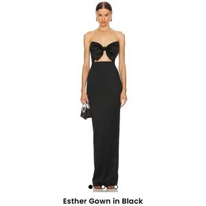 Sau Lee Esther Gown in Black Size 8 HEMMED